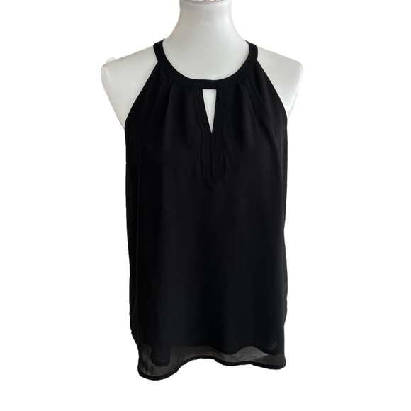 Naked Zebra black halter with back zipper top - Picture 1 of 5